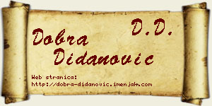 Dobra Didanović vizit kartica
